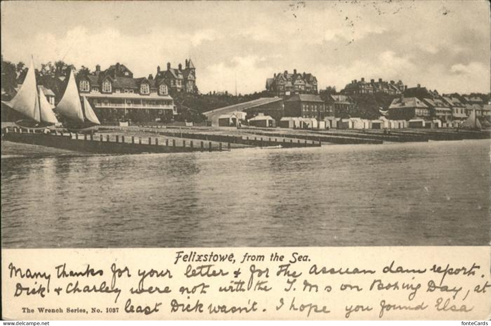 Felixstowe Suffolk Coastal Seeansicht