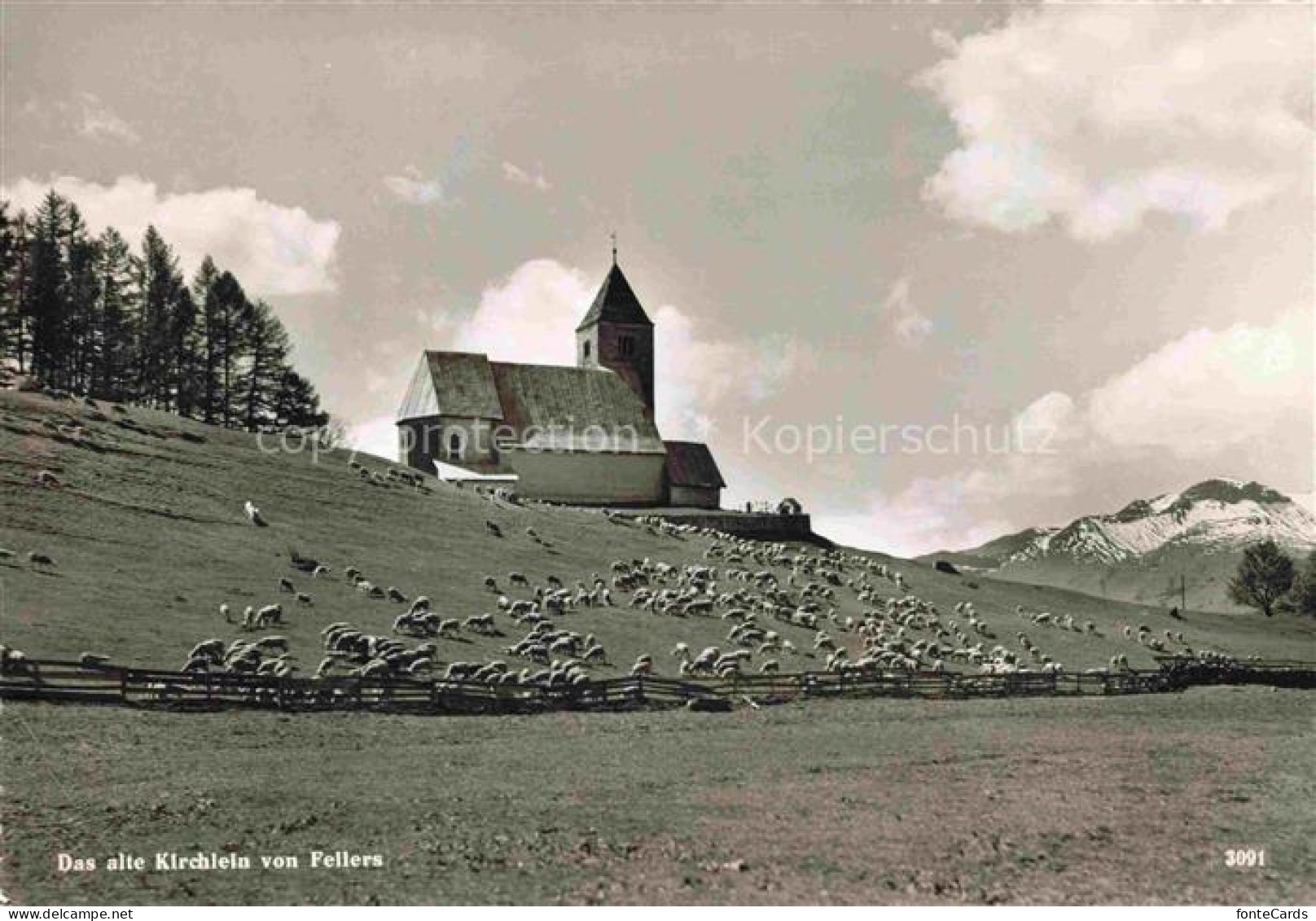 Fellers Falera GR Altes Kirchlein