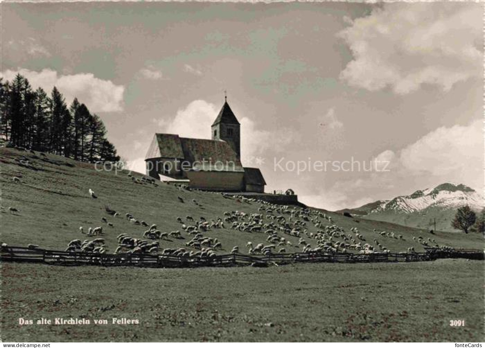 Fellers Falera Surselva GR Altes Kirchlein