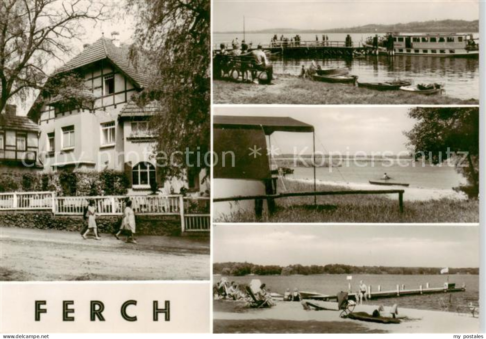 Ferch Partien am Schwielow-See Bootssteg Faehre