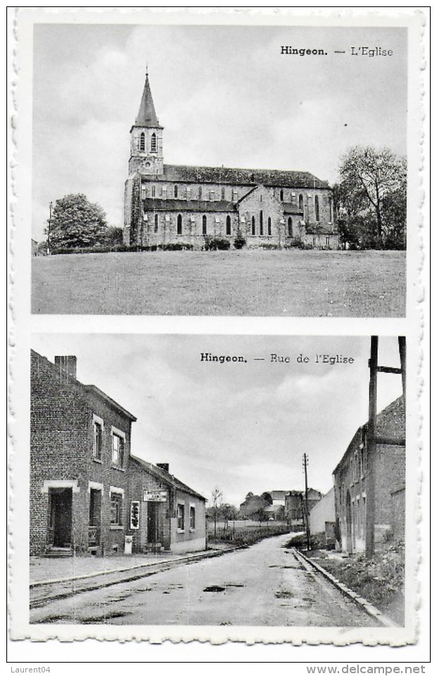 FERNELMONT. HINGEON.  L'EGLISE.  RUE DE L'EGLISE.