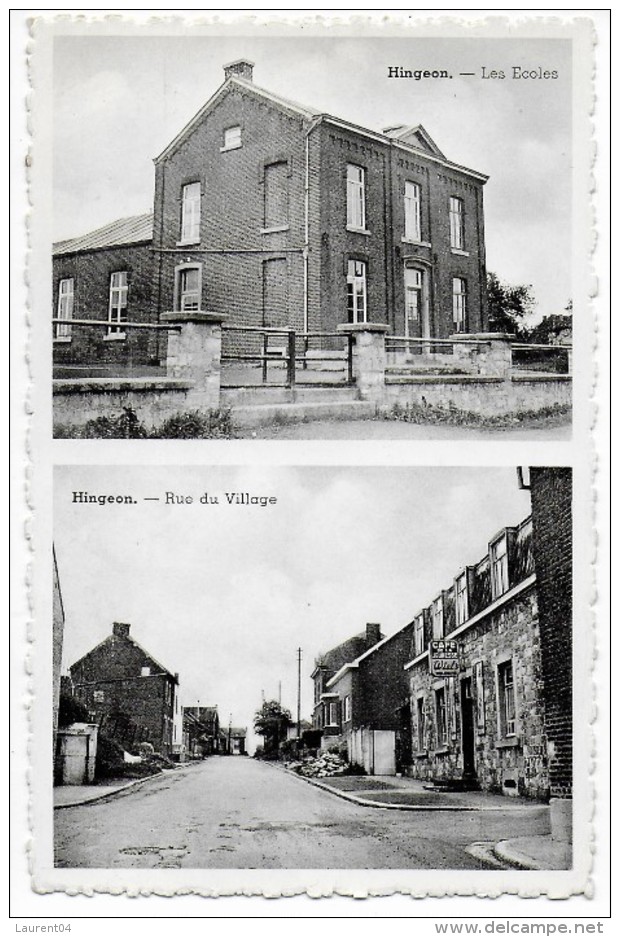 FERNELMONT.  HINGEON.  LES ECOLES. RUE DU VILLAGE.