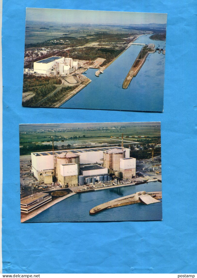FESSENHEIM-2 CARTES DE LA CENTRALE+édition CIM +I DOUBLE Vierge
