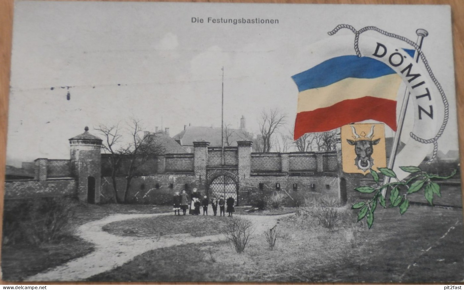 Festungsbastion Dömitz , 1914 , Festung , Mecklenburg , AK , alte Ansichtskarte !!