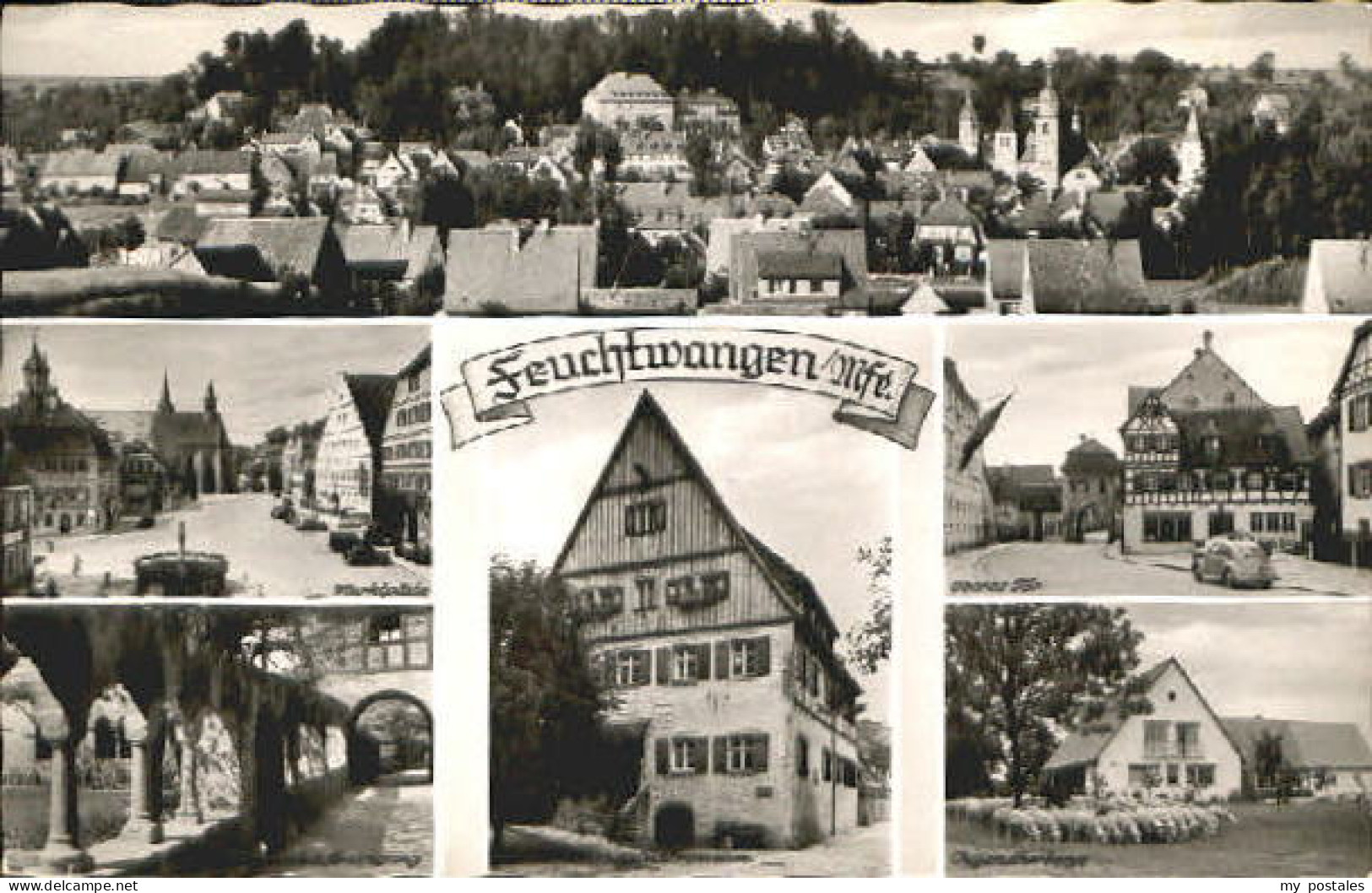 Feuchtwangen Herberge Marktplatz Tor x 1959