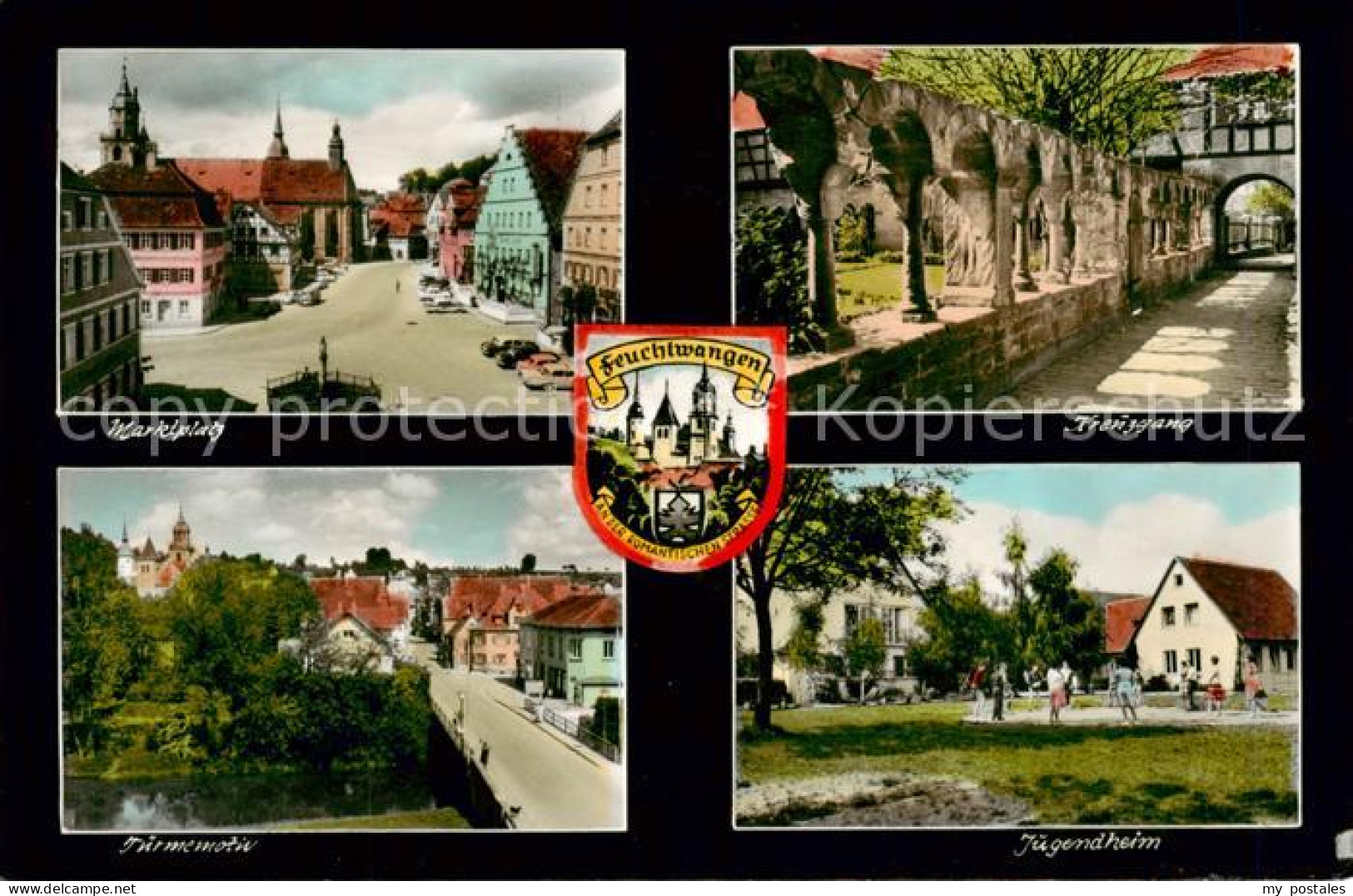 Feuchtwangen Marktplatz Kreuzgang Tuermemotiv Jugendheim