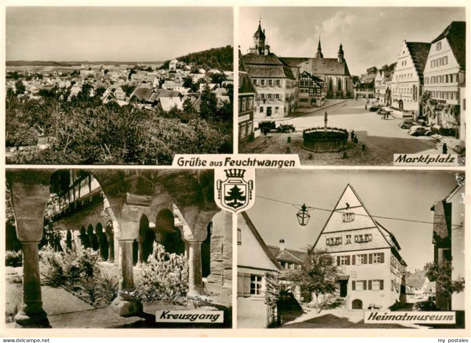 Feuchtwangen Panorama Marktplatz Kreuzgang Heimatmuseum
