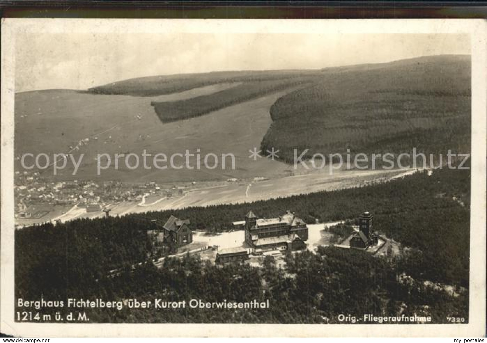 Fichtelberg Oberwiesenthal Berghaus Fliegeraufnahme mit Oberwiesenthal NZ4