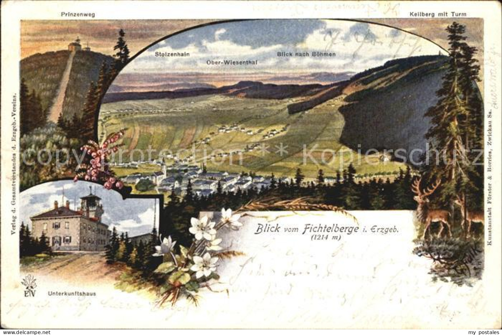 Fichtelberg Oberwiesenthal Unterkunftshaus Prinzenweg Stolzenhain Oberwiesenthal