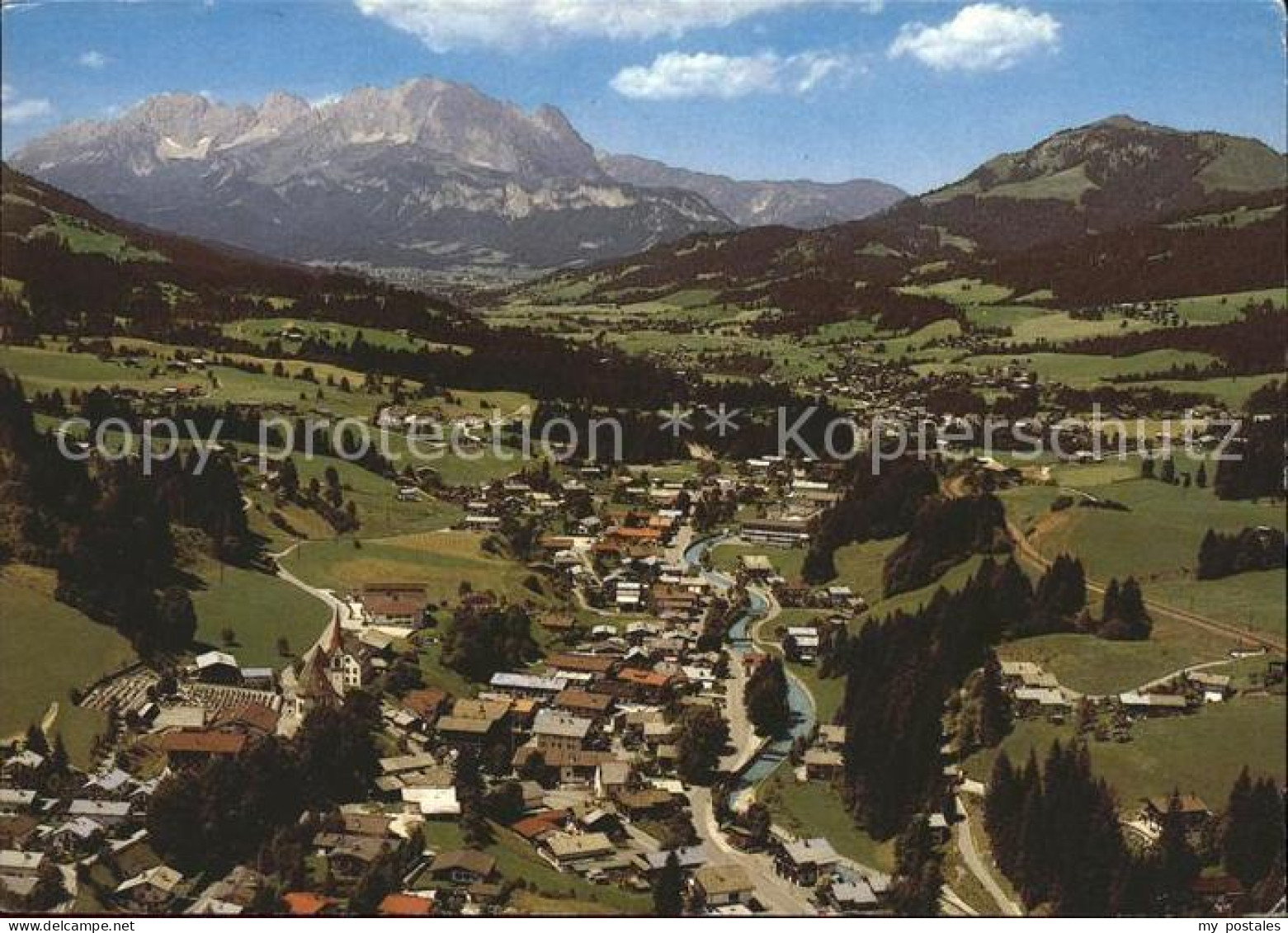 Fieberbrunn Tirol Fliegeraufnahme