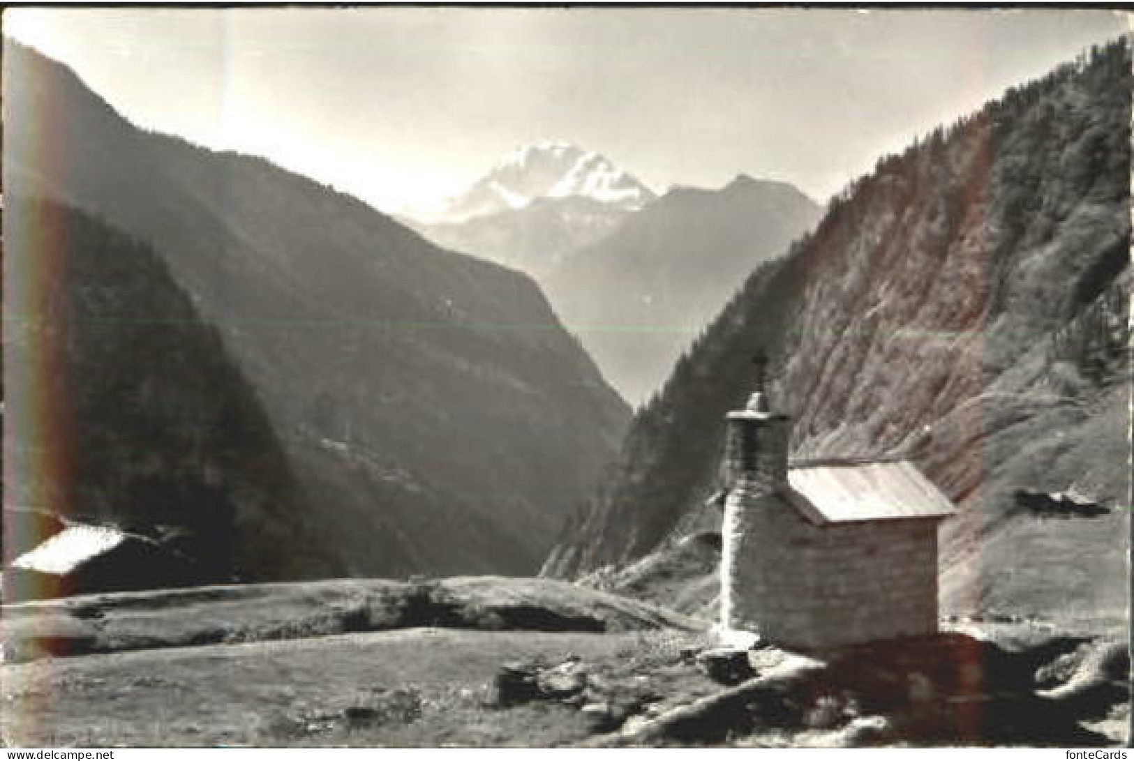 Fieschertal Alpkapelle Aletsch Grosser Aletschgletscher o
