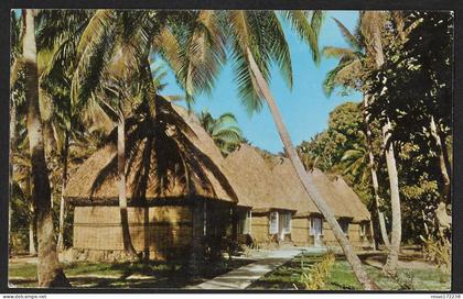 Fiji Bure accomodation at Korolevu postcard not used