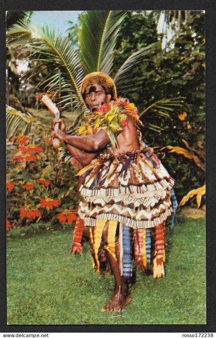 Fiji Club Dancer postcard not used