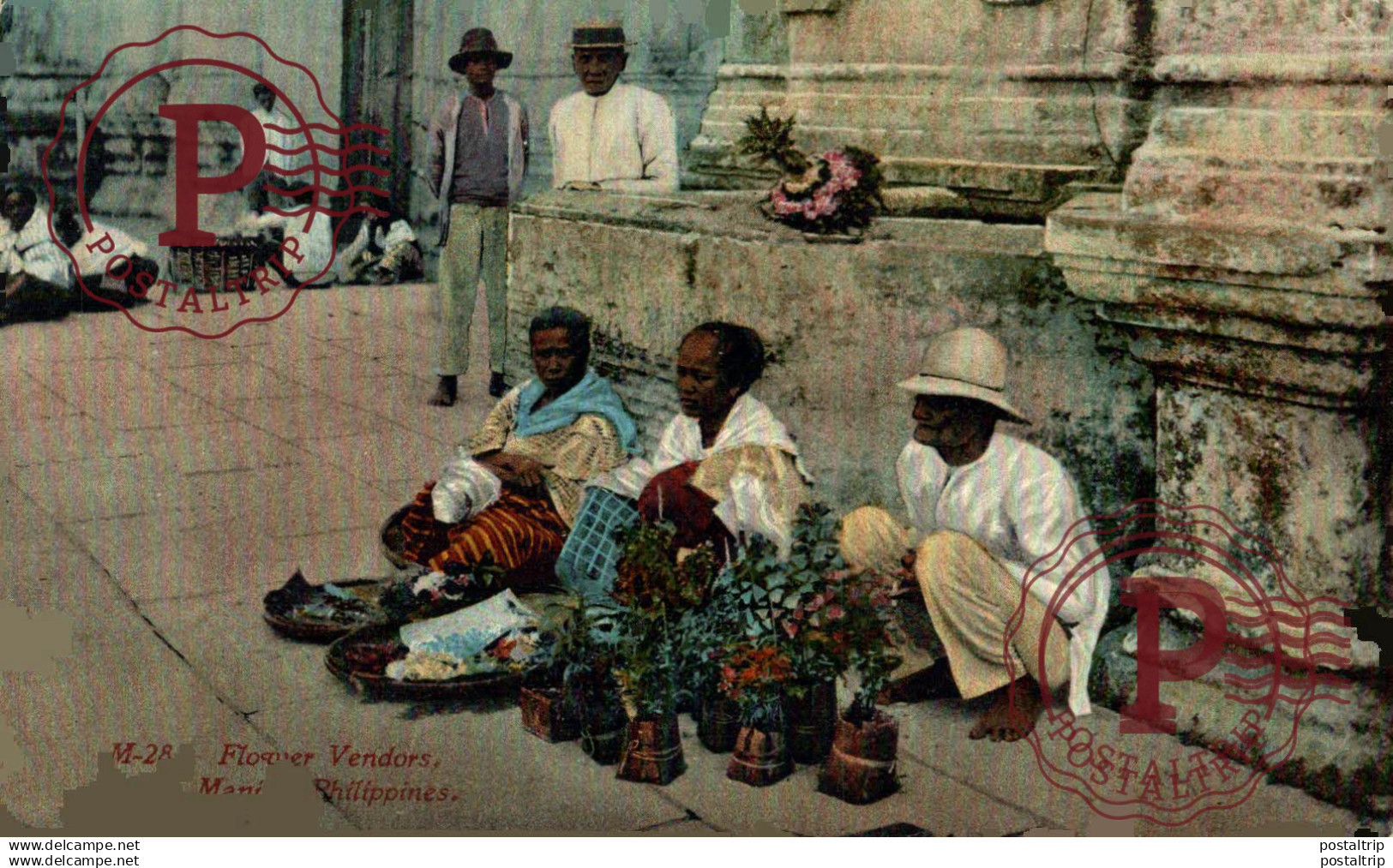 FILIPINAS. PHILIPPINES. MANILA, FLOWER VENDORS.