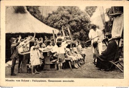 CPA Philippinen, Missions de Scheut, Kinder in der Missionsschule