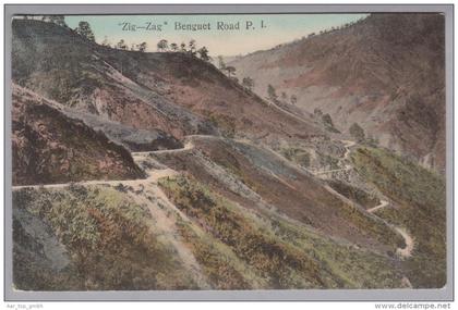 Philippinen Benguet Road 1912-12-05 Degio AK nach Singapore