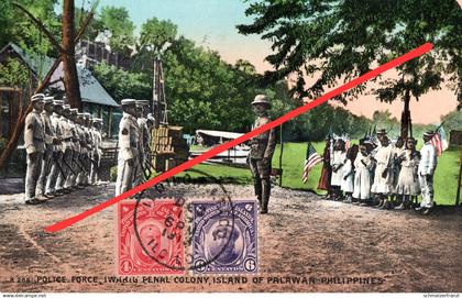 AK Iwahig Penal Colony Police Puerto Princesa Palawan Philippinen Philippines Filipinas Philipine Islands USA Stamp
