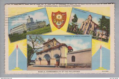 AK Philippinen Manila 1937-02-02 XXXIII Intern. Eucharistic Congress Manila