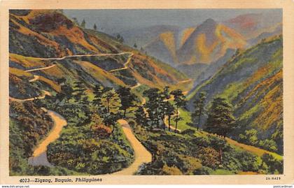 Philippines - BAGUIO - Zigzag - SEE SCANS FOR CONDITION - Ed. Philippines Educational Co. 4013