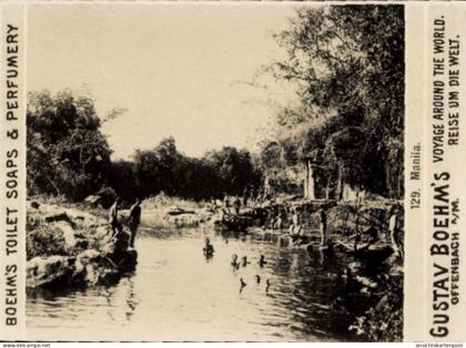 Photo Manila Philippinen, Gustav Boehm's Reise um die Welt, Boehm's Toilettenseifen, Reklame