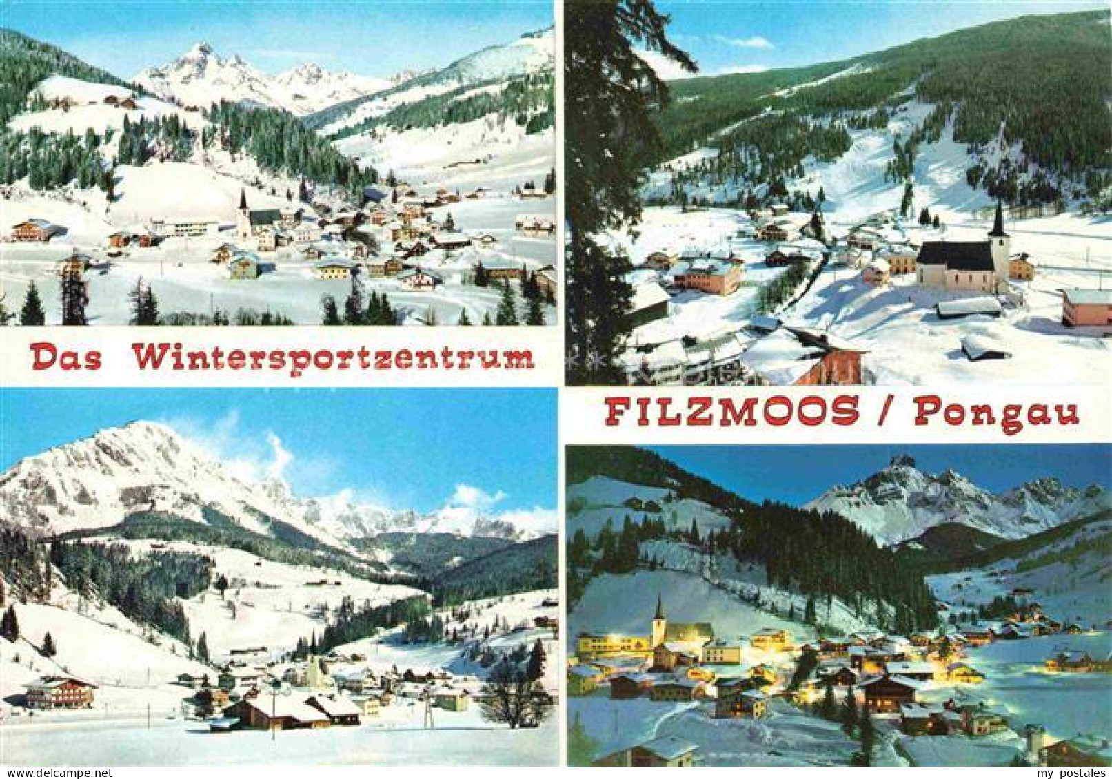 Filzmoos Pinzgau-Pongau AT Teilansichten Filzmoos bei Nacht