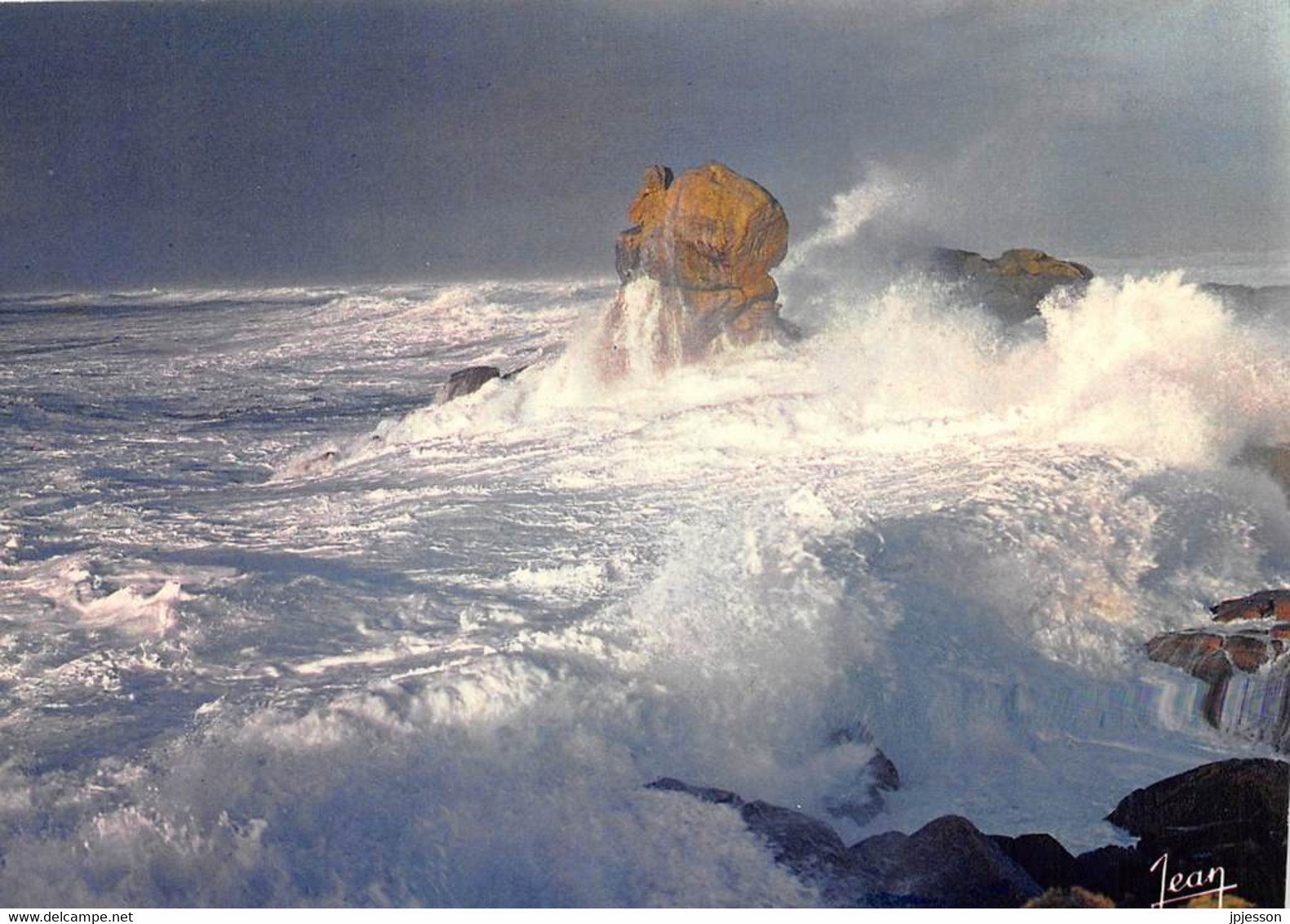 FINISTERE  29  PLOMEUR - TEMPETE SUR LA POINTE DE LA TORCHE