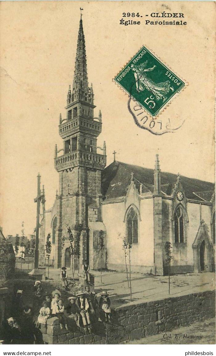 FINISTERE  CLEDER  église