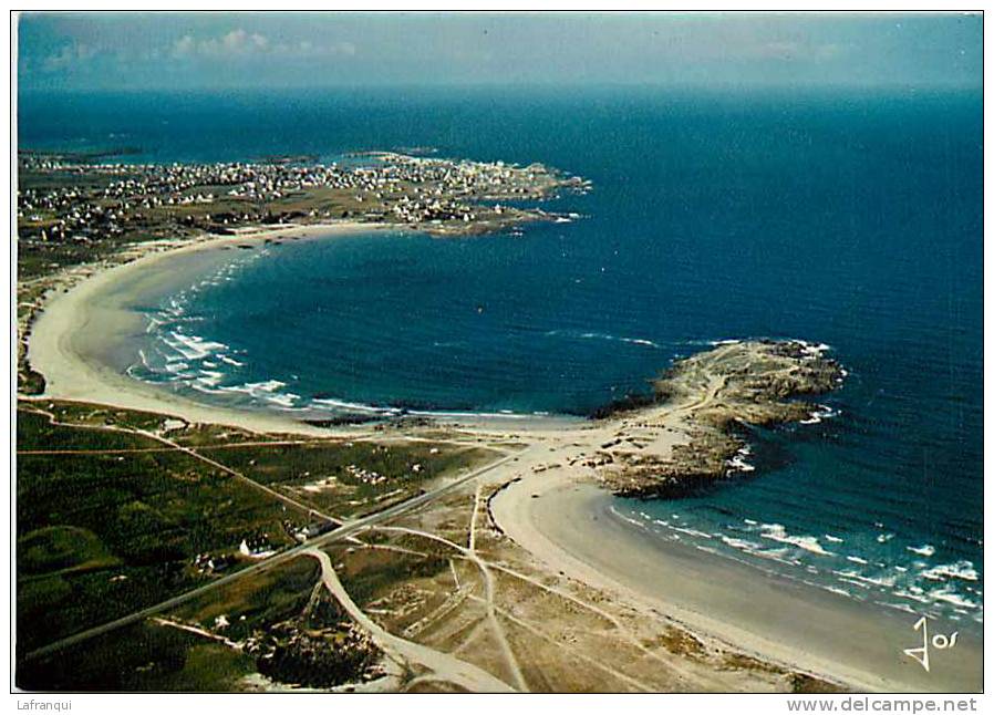 finistere -gd format- ref-E911-saint guenole penmarch -st guenole penmarch - vue aerienne -carte bon etat -