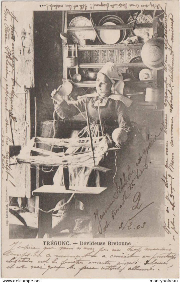 Finistère :  TREGUNC :  dévideuse  bretonne