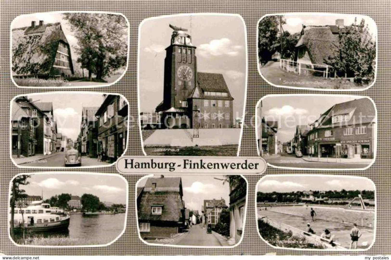 Finkenwerder Am Osterfelddeich Lotsenhaus Strohhaus Steendiek Kohlfleet Auedeich