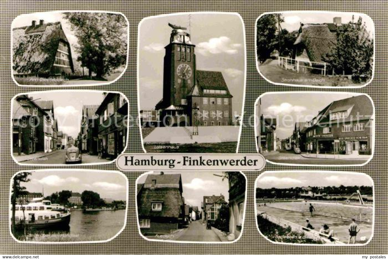 Finkenwerder Am Osterfeldteich Steendiek Kohlfleet Auedeich Lotsenhaus Strohhaus