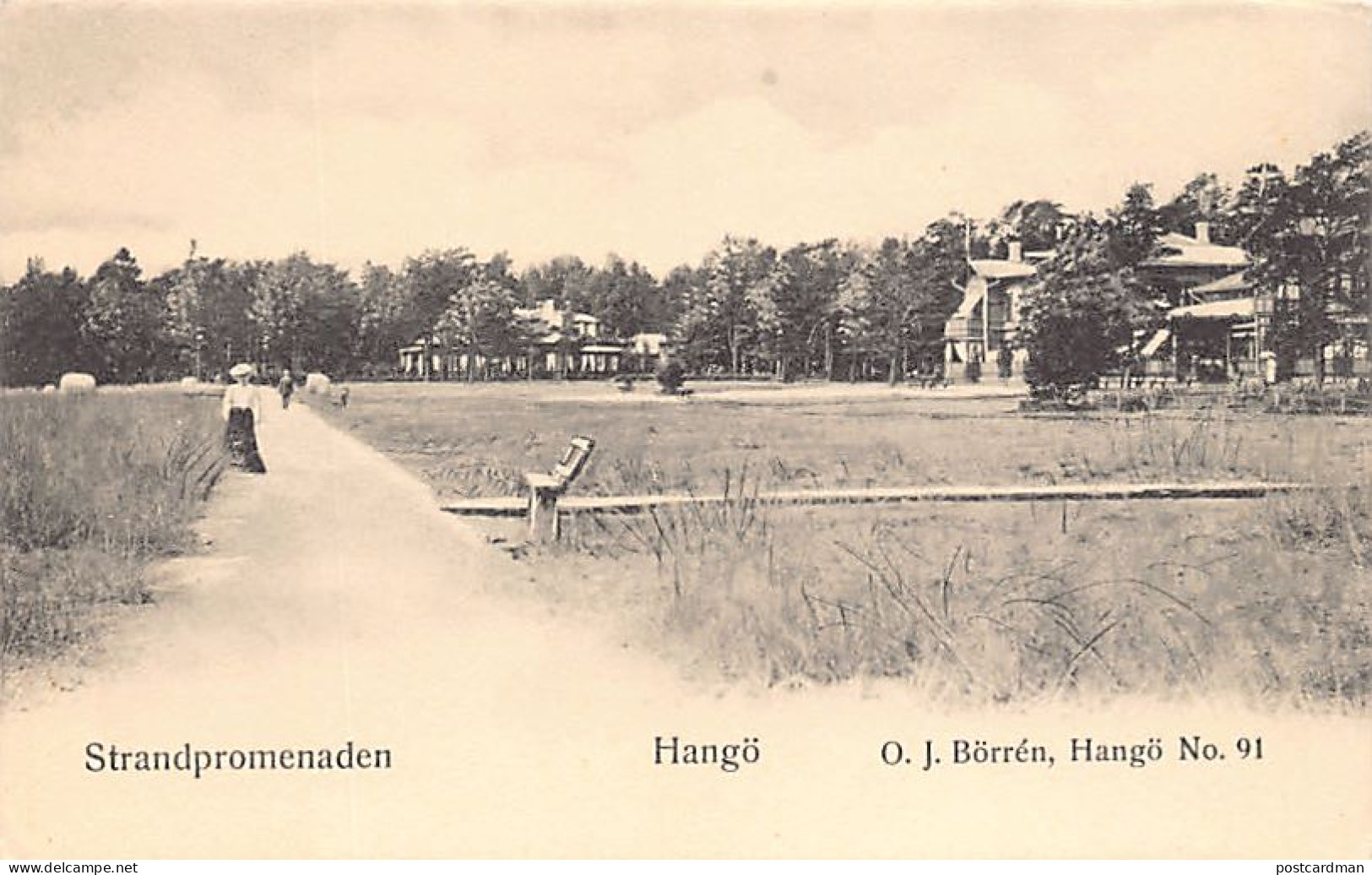Finland - HANKO Hangö - Strandpromenaden