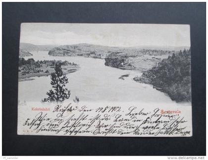 AK 1902 Rußland / Finnland. Kekrinlahti. Sortavala. Interessante Karte. Stempel: Räfso Reposaari
