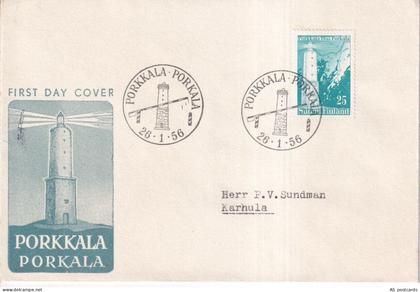 Finland 1956 The return of Porkola to Finland FDC