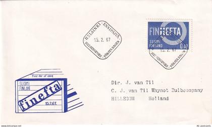 SA25c Finland 1967 Finland Joins EFTA, FDC