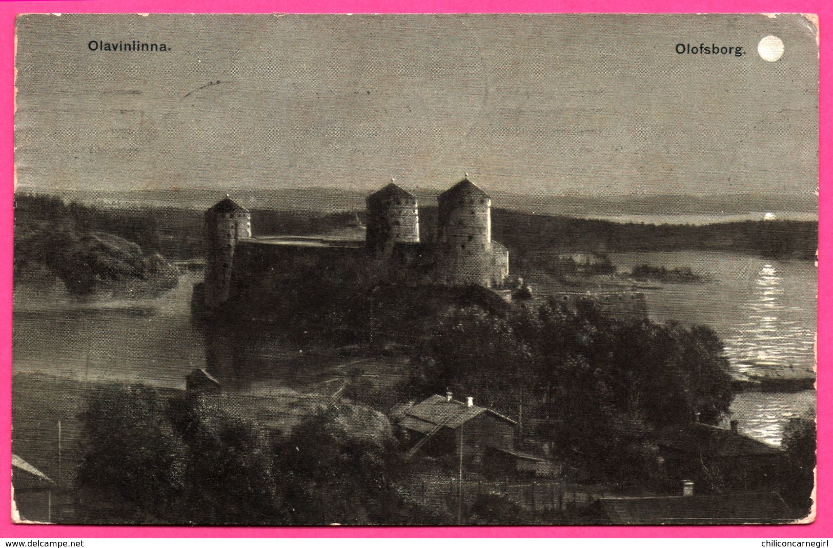 Finlande - Olavinlinna - Olofsborg - Lune - 1907 - Edit. E.G.S.U.