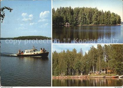 Finnland Suomi Marjotaipale See Sommerhaus Boot
