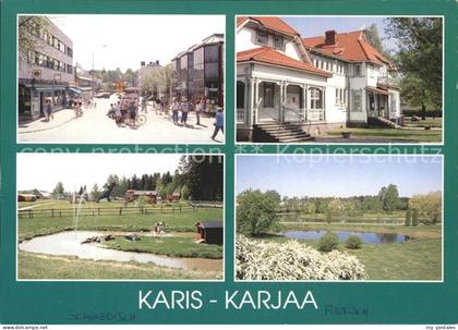 Karis Finnland Strassenpartie Villa Park Teich