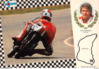 Finlande - Penti KORHONEN Finlandia, Pilote de Moto sur Circuito de Isla de Man (Inglaterra)