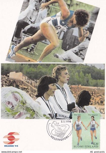 SA22n Finland 1994 Stamp exhibition FINLANDIA 95 - Marathon Maxi Card