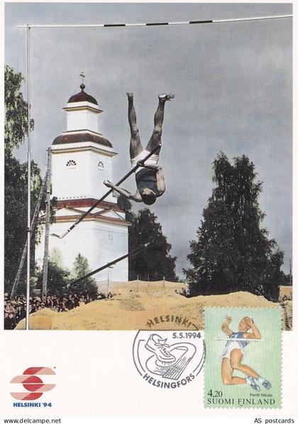 SA22n Finland 1994 Stamp exhibition FINLANDIA 95 - Sports Maxi Card
