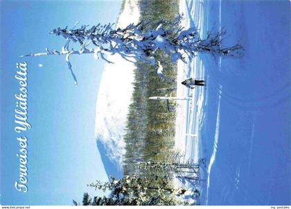 aekaeslompolo Finnland Winterpanorama Skilanglauf