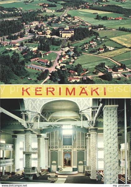 Finnland Suomi Fliegeraufnahme Kerimaeki Kirche innen
