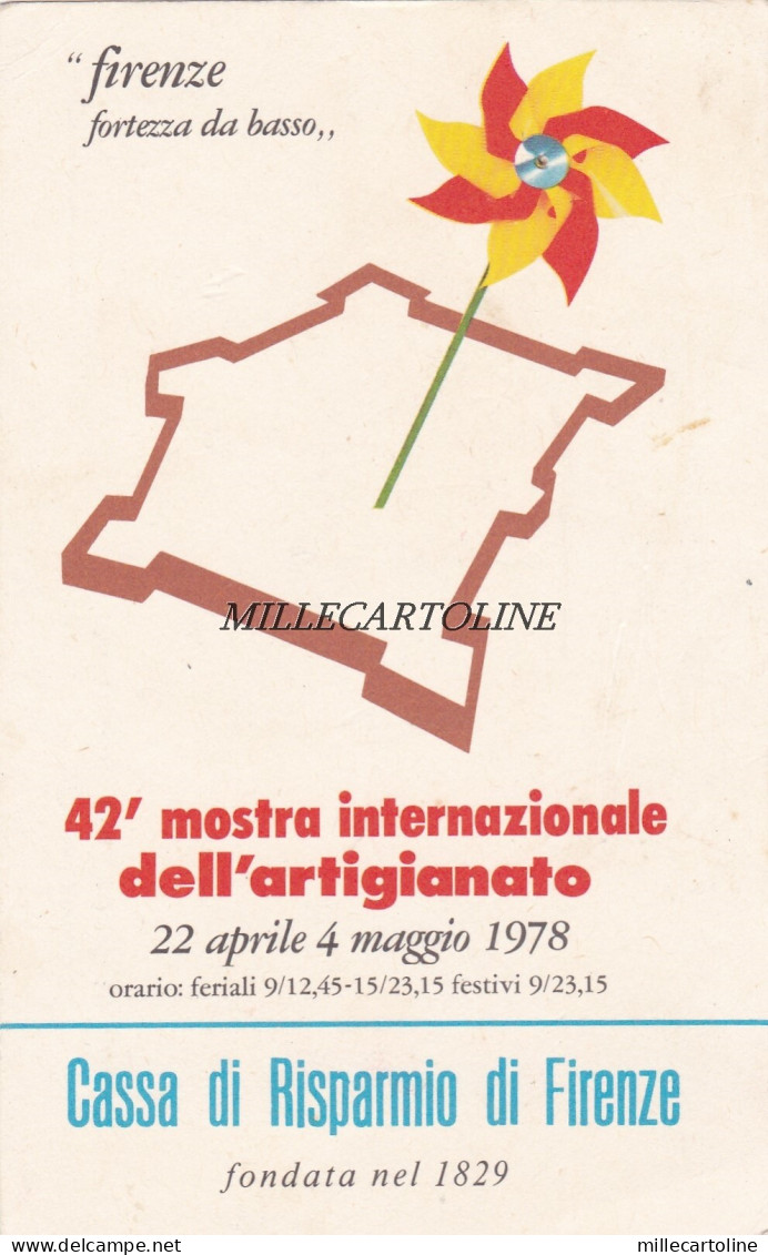 FIRENZE: 42a Mostra Internaz. dell'Artigianato - 1978 Fortezza da Basso