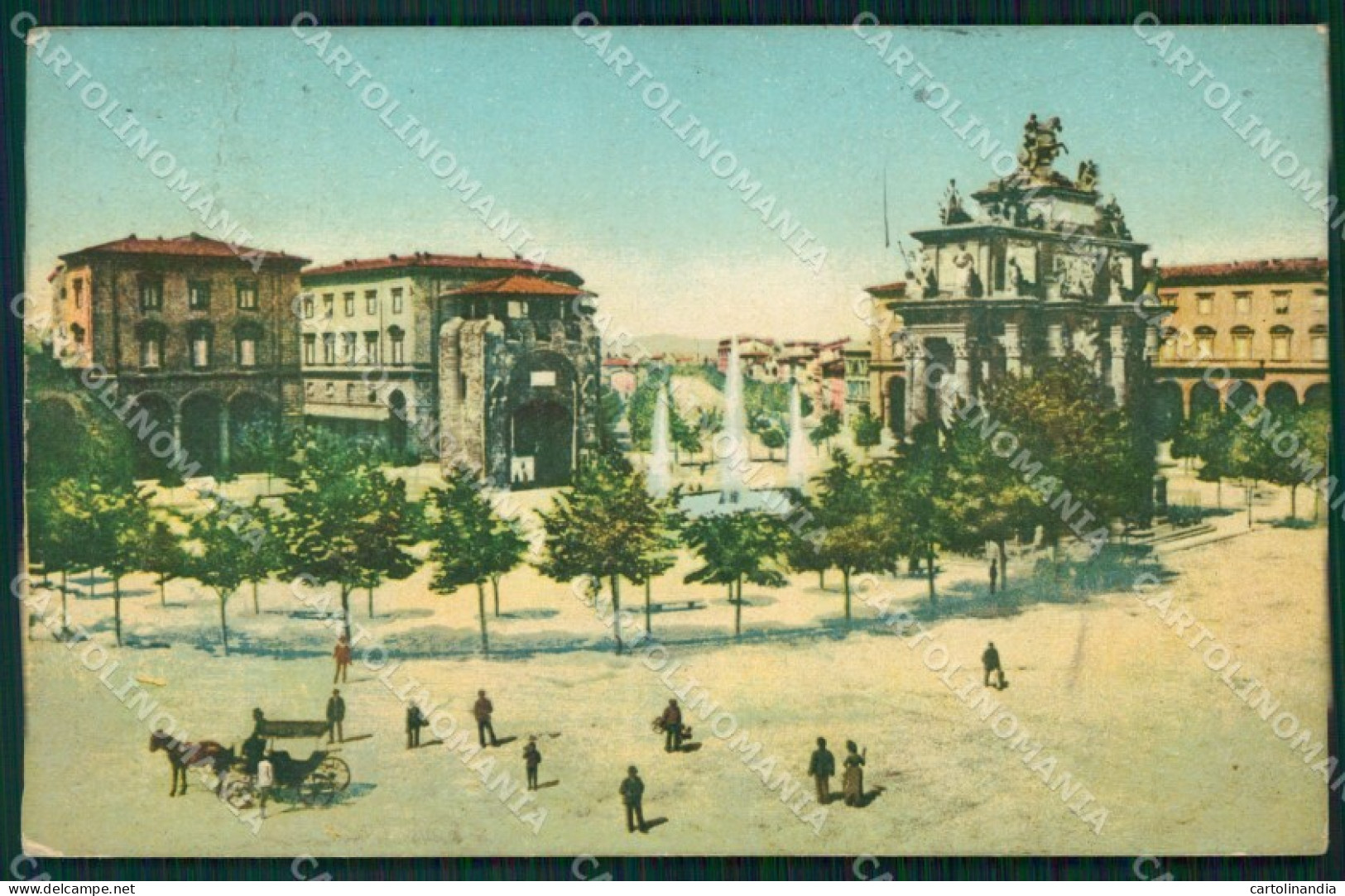 Firenze Città Piazza San Gallo Arco Trionfale cartolina WX0090