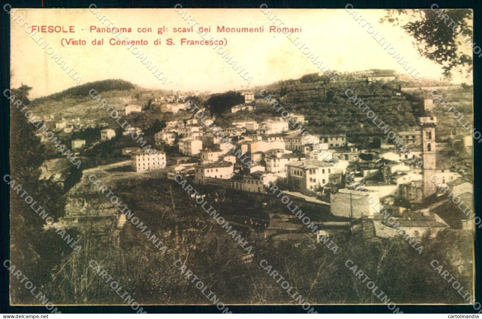 Firenze Fiesole Scavi Monumenti Romani cartolina JK0447