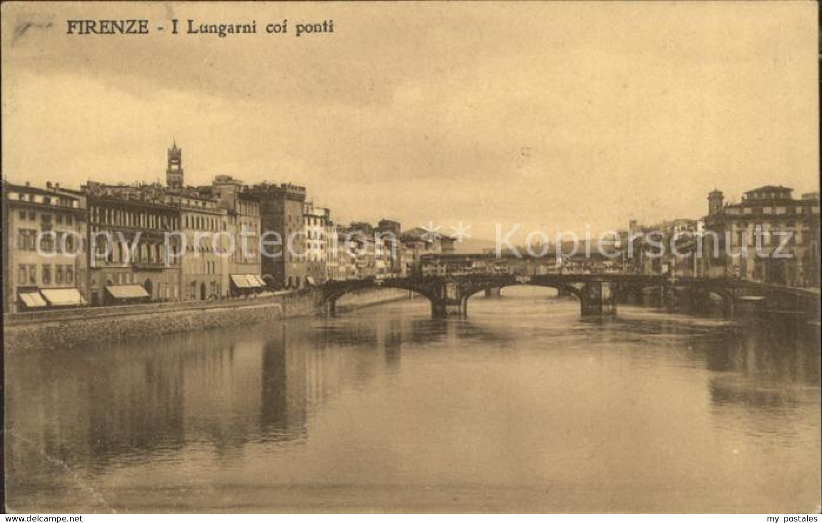 Firenze Florenz I Lungarni coi ponti