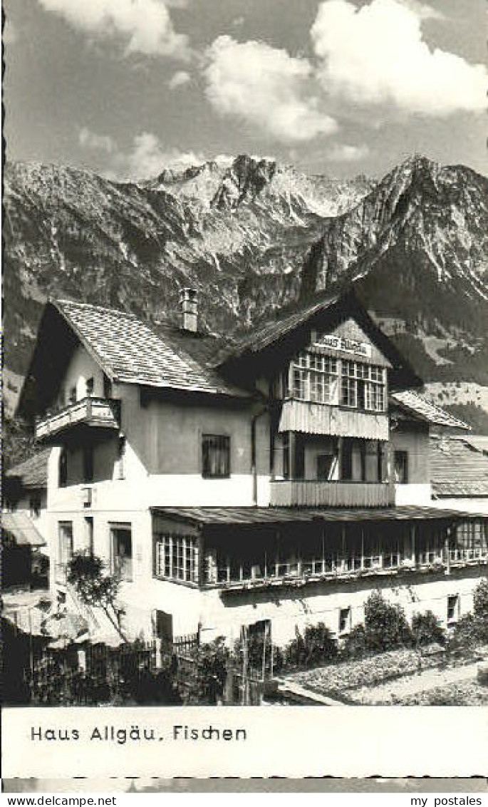 Fischen Allgaeu Fischen Haus Allgaeu x 1957