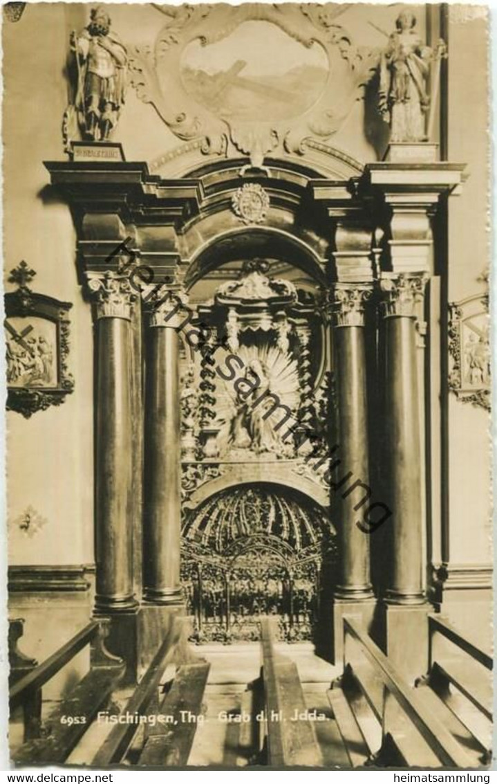 Fischingen - Grab der heiligen Jdda - Foto-AK - Verlag Foto-Gross St. Gallen gel. 1949