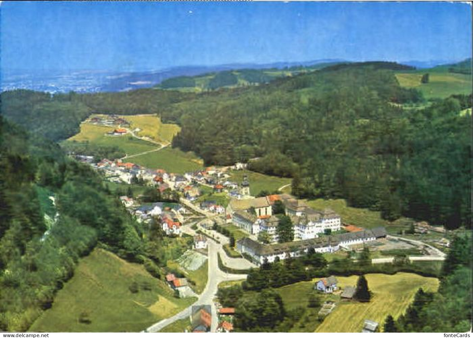 Fischingen TG Fischingen Fliegeraufnahme Schule Kloster x 1983